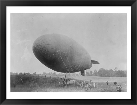 Framed American Dirigible, Blimp Print