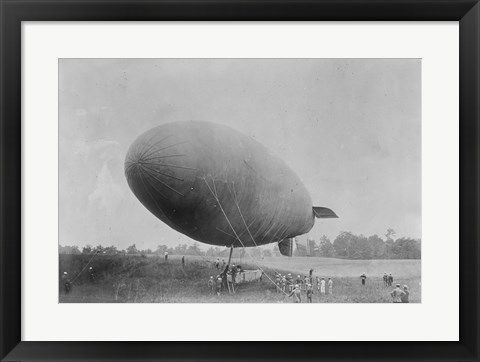 Framed American Dirigible, Blimp Print