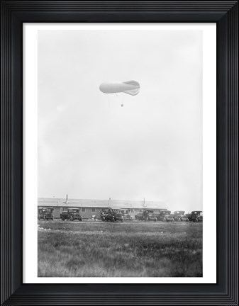Framed Naval Blimp, Mineola Print