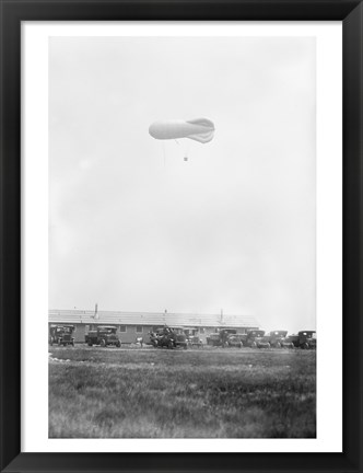 Framed Naval Blimp, Mineola Print