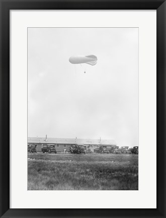 Framed Naval Blimp, Mineola Print