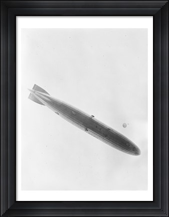 Framed Parachute Jump from Shenandoah Blimp Print