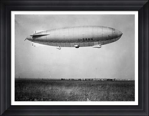 Framed Amundsen Blimp Air Ship I - SAAN Print
