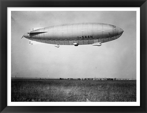 Framed Amundsen Blimp Air Ship I - SAAN Print