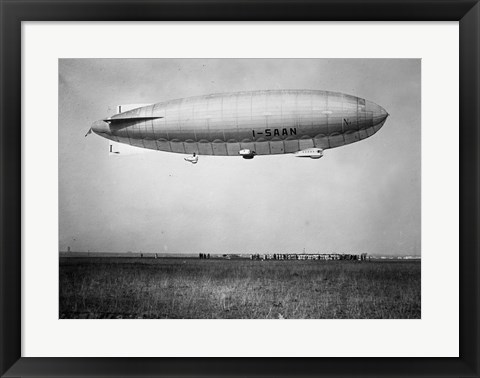 Framed Amundsen Blimp Air Ship I - SAAN Print