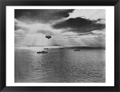 Framed U.S. Navy Blimp Print