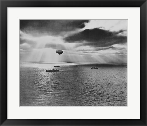 Framed U.S. Navy Blimp Print