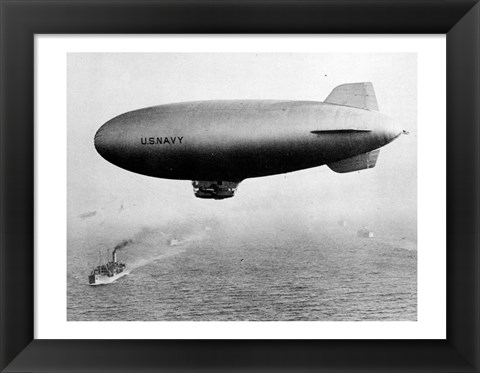 Framed K Class Blimp Print