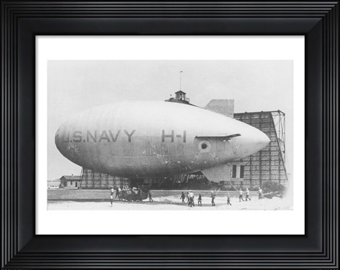 Framed H Class Blimp Print