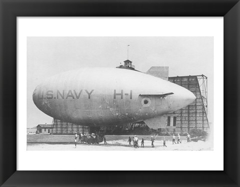 Framed H Class Blimp Print