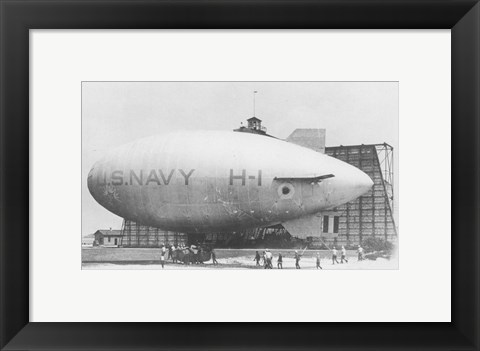 Framed H Class Blimp Print