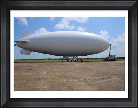 Framed US Navy Coast Guard Blimp Print