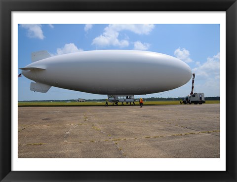 Framed US Navy Coast Guard Blimp Print