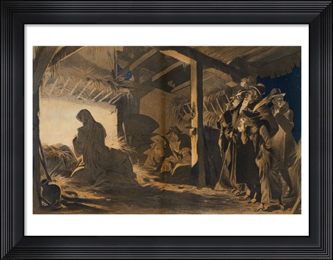 Framed Party at Bethlehem Print