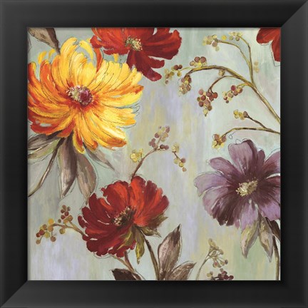 Framed Field Flowers II Print