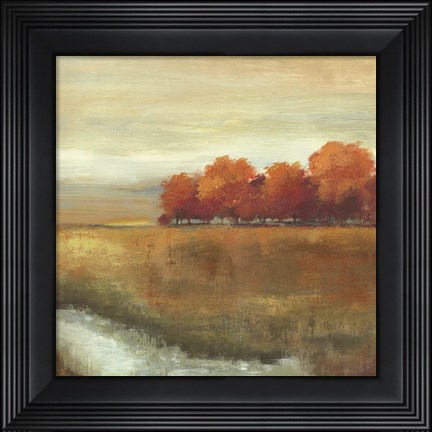Framed Orange Treescape II Print