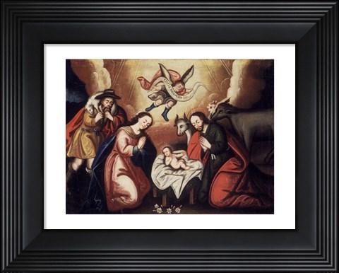 Framed Nativity Print