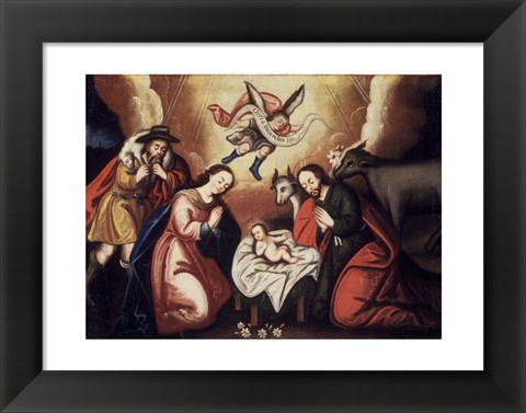 Framed Nativity Print