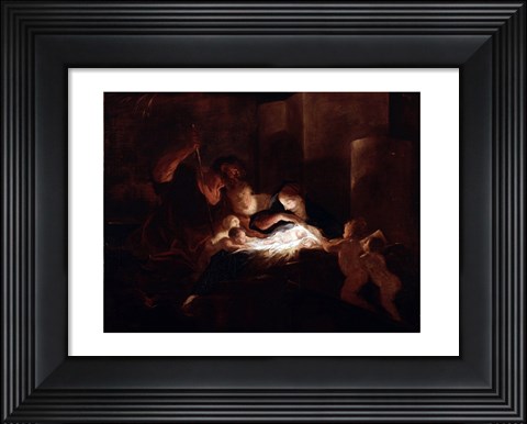 Framed Nativity Print