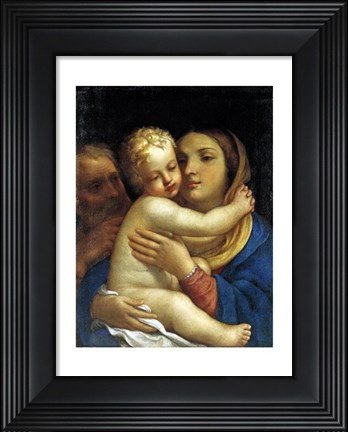 Framed Italian Sacra Famiglia Print