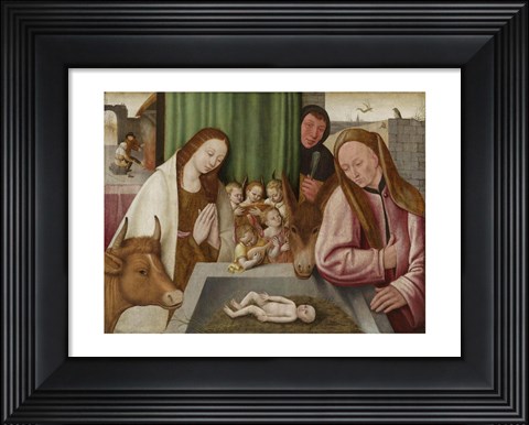 Framed adoration of the Child Print