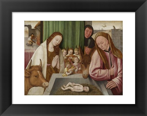 Framed adoration of the Child Print