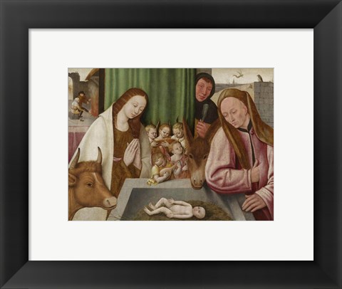 Framed adoration of the Child Print