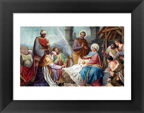 Framed Adoration of the Shepherds and the Magi Print