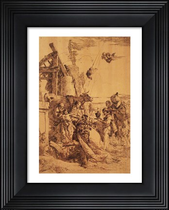 Framed Nativity of Jesus Print