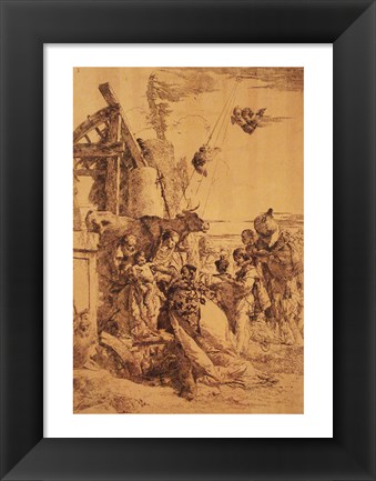 Framed Nativity of Jesus Print