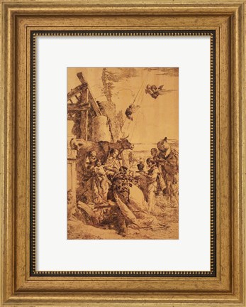 Framed Nativity of Jesus Print