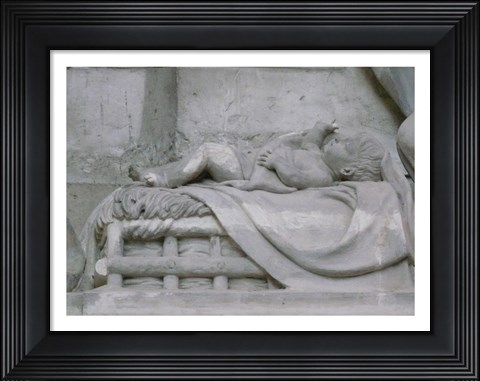 Framed Toul Cathedral Nativity Detail Print
