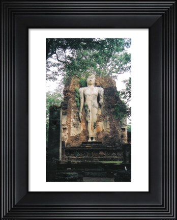 Framed Standing Buddha Wat Phra Si Iriyabot Print