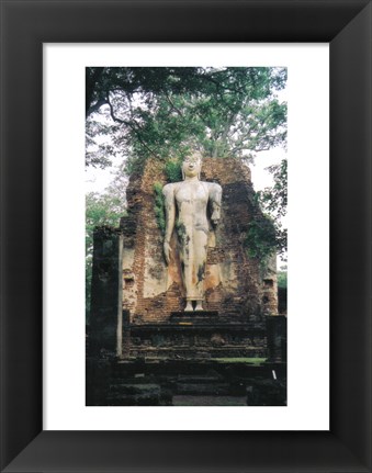 Framed Standing Buddha Wat Phra Si Iriyabot Print