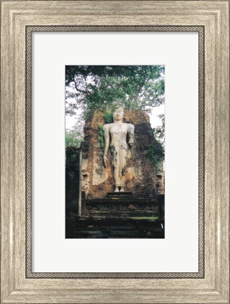 Framed Standing Buddha Wat Phra Si Iriyabot Print