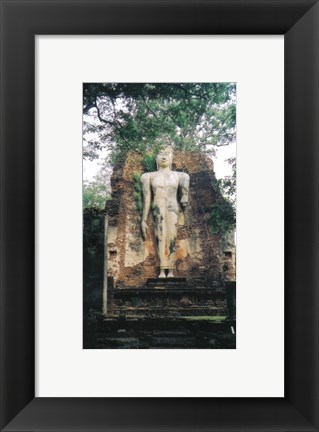 Framed Standing Buddha Wat Phra Si Iriyabot Print