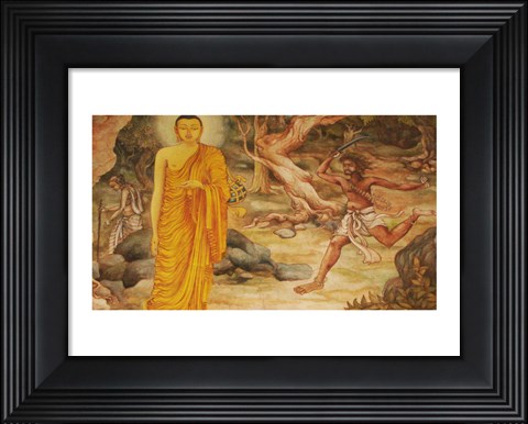 Framed Angulimala Buddha Print