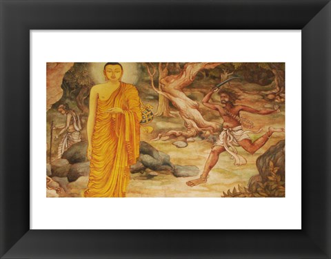 Framed Angulimala Buddha Print