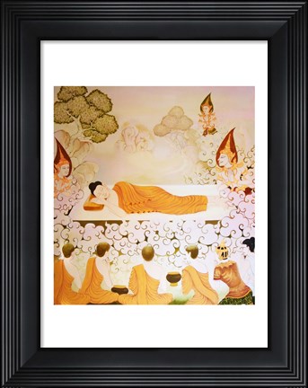 Framed Buddhist Temple Print