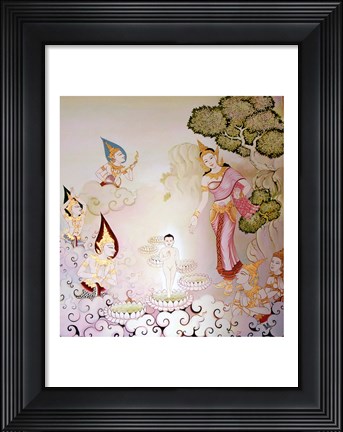 Framed Buddhist Temple Print