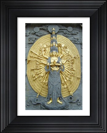 Framed Jiuhuashan Bodhisattva Print