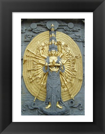 Framed Jiuhuashan Bodhisattva Print