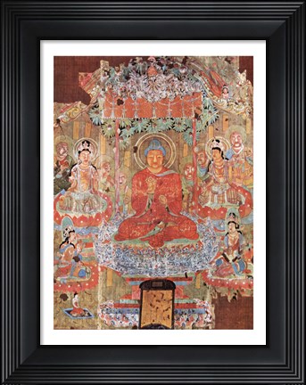 Framed Amitabha Buddha Print