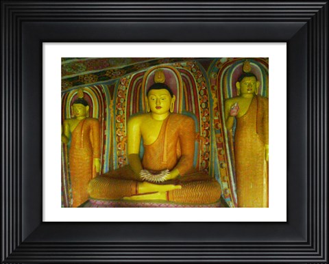 Framed Buddha Statue Ibbagala Viharaya Print