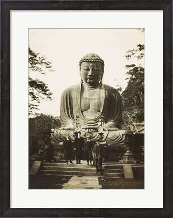 Framed Daibutsu Buddha at Kamakura Print