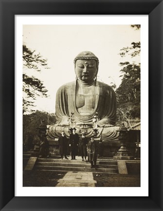 Framed Daibutsu Buddha at Kamakura Print