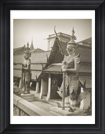 Framed Temple of the Emerald Buddha Bangkok Print