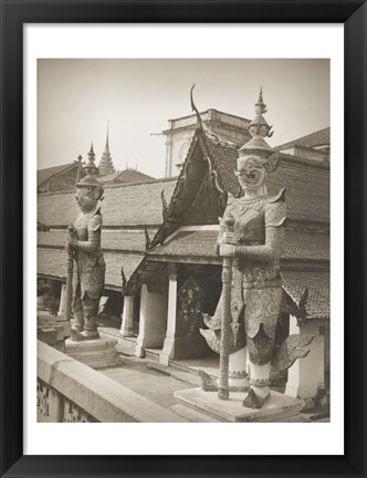 Framed Temple of the Emerald Buddha Bangkok Print