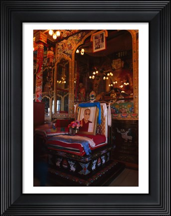 Framed Buddha Shrine, Ivolga, Russia Print