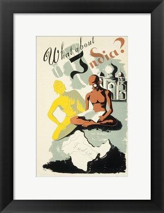 Framed What About India? Print